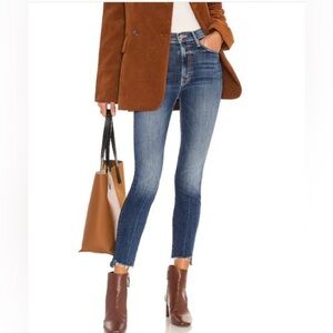 MOTHER Stunner Zip Ankle Step Fray, size 23